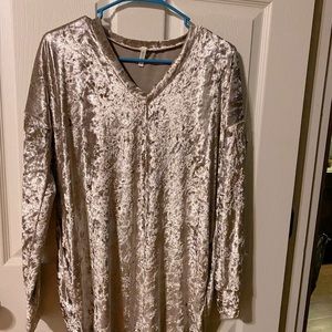 BELLAMIE Velvet Gold Dress W/ Pockets